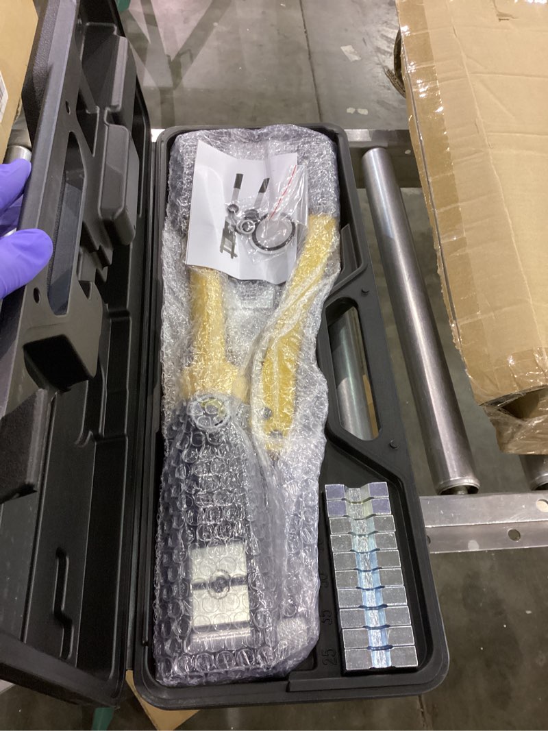 Thomletha 1Pcs 16 Ton Steel Hydraulic Wire and Cable Lug Terminal Crimper Crimping Tool with 11 Dies