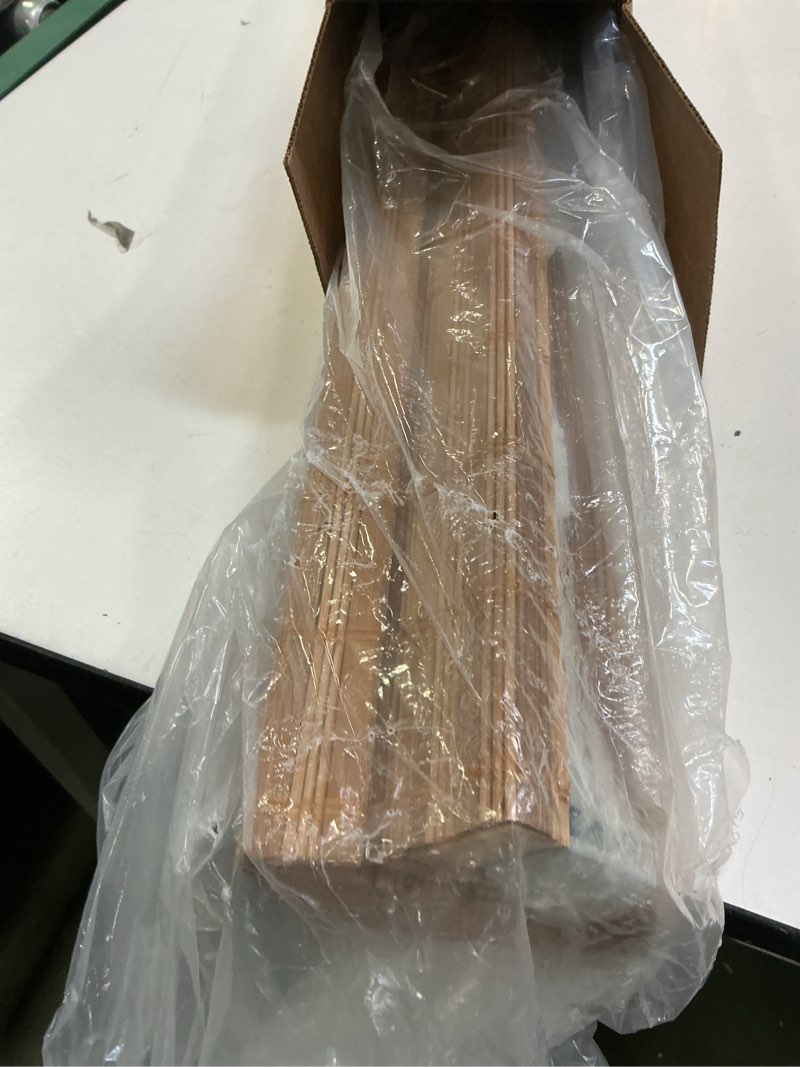 Condition photo showing Good Condition for LazBlinds No Tools No Drill Cordless Bamboo Roman Shades, Light Filtering Window Treatment, Roll Up Bamboo Blinds for Window 25'' W x 64'' H, Squirrel Squirrel 25'' W x 64'' H