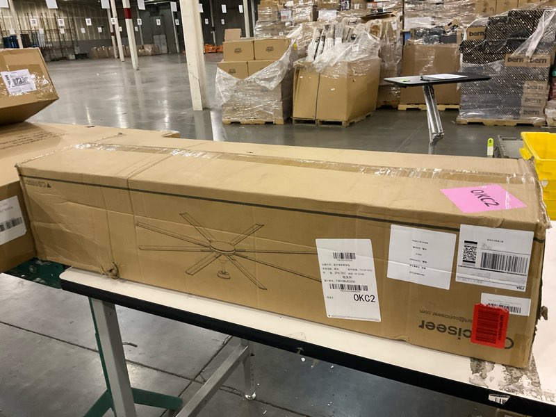 Conciseer Modern Ceiling Fans with Lights, 100 Inch Ceiling Fan with Light and Remote,Living Room Li