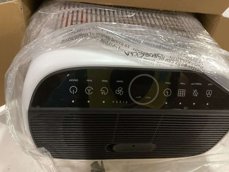 Condition photo showing Good Condition for air purifiers for home large room up to 3000 ft² with washable filters,akeelia hepa double-sided air purifier with pm2.5 air quality sensor, aroma,15db sleep mode, air cleaner for pets bedroom,white