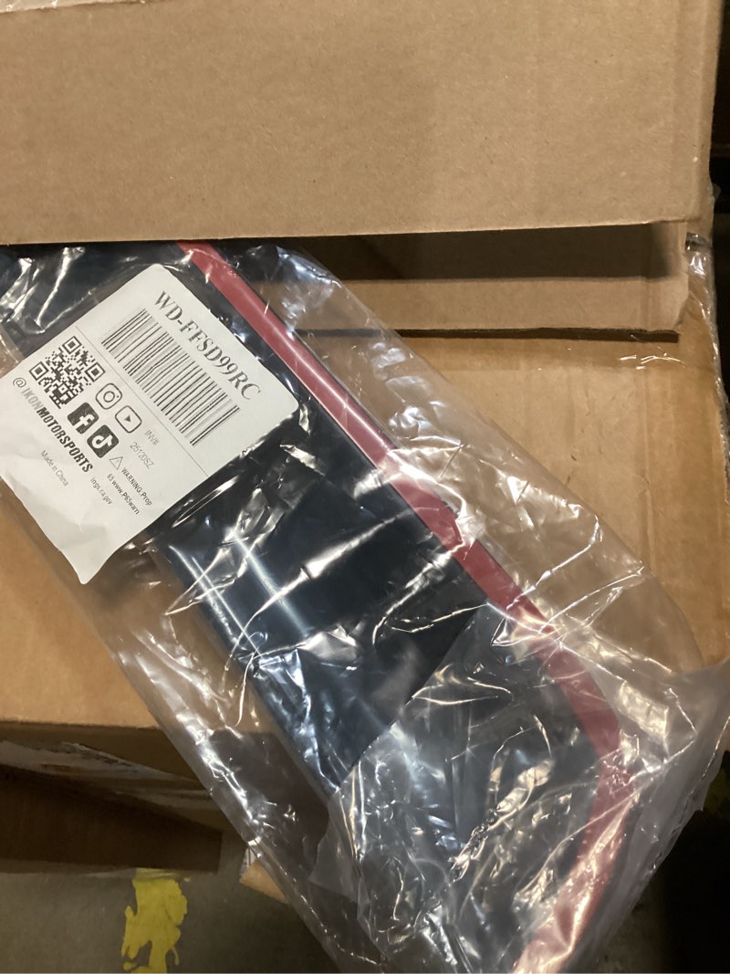 Condition photo showing New/Like New for ikon motorsports tape on external window visor, compatible with 1999-2016 ford f250 f350 f450 f550 superduty standard cab, tinted acrylic resistant shield cover wind sun guard