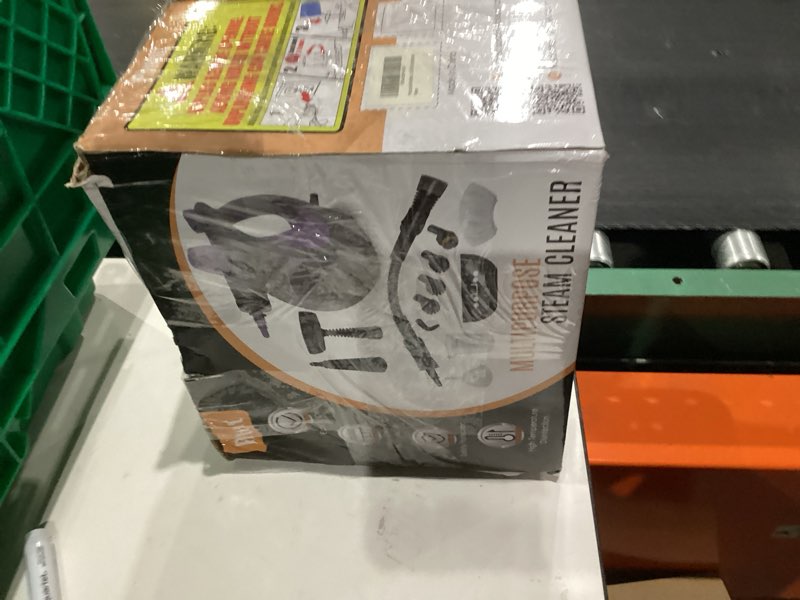 Condition photo showing New/Like New for Pressurized Handheld Multi-Surface Natural Steam Cleaner with 12 pcs Accessories, Multi-Purpose Steamer for Home Use, Steamer for Cleaning Floor, Upholstery, Grout and Car (Purple)