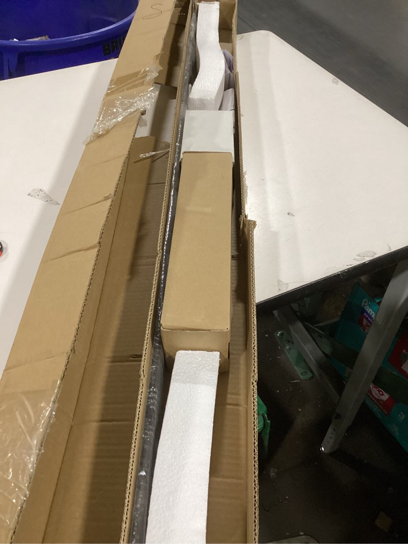 Condition photo showing Good Condition for 88" Bifold Sliding Barn Door Hardware Track Kit, Heavy Duty Top Mount Roller and Track, Smooth and Quiet Sliding Space-Saving Hardware, Fit Four 21" Bi-Folding Doors (No Door) 88" for 4 doors