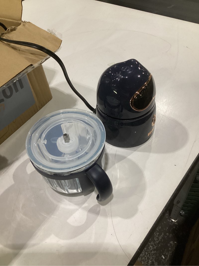 Condition photo showing Good Condition for (not tested)baby food maker, 10-in-1 baby food processor set with 2 glass bowls (600ml+300ml), baby food blender for baby puree, fruit, meat, vegatable, baby food storage containers, baby essentials blue