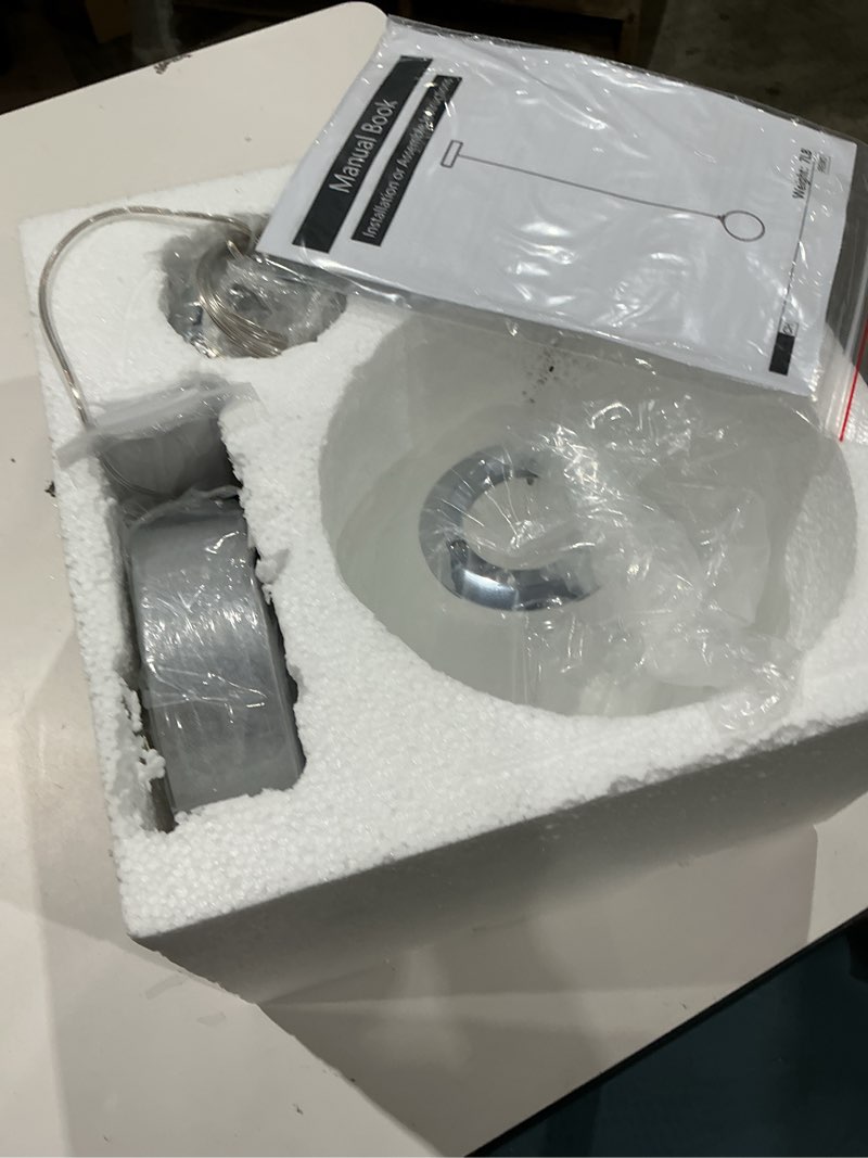 Condition photo showing Good Condition for ykolupty 1 light globe pendant light for kitchen island silver pendant light fixtures with clear glass globe hanging lights for bedroom,hallway,bar