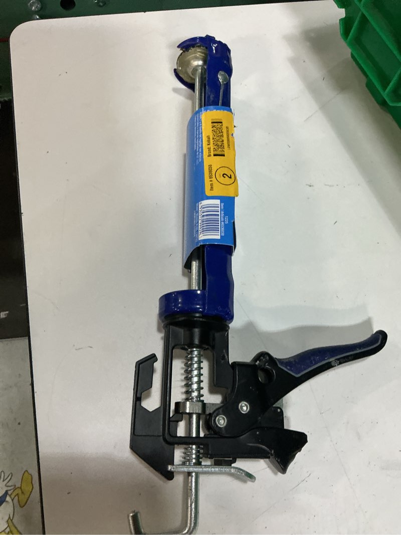 Condition photo showing As Is for kobalt kobalt dual thrust ratio caulk gun