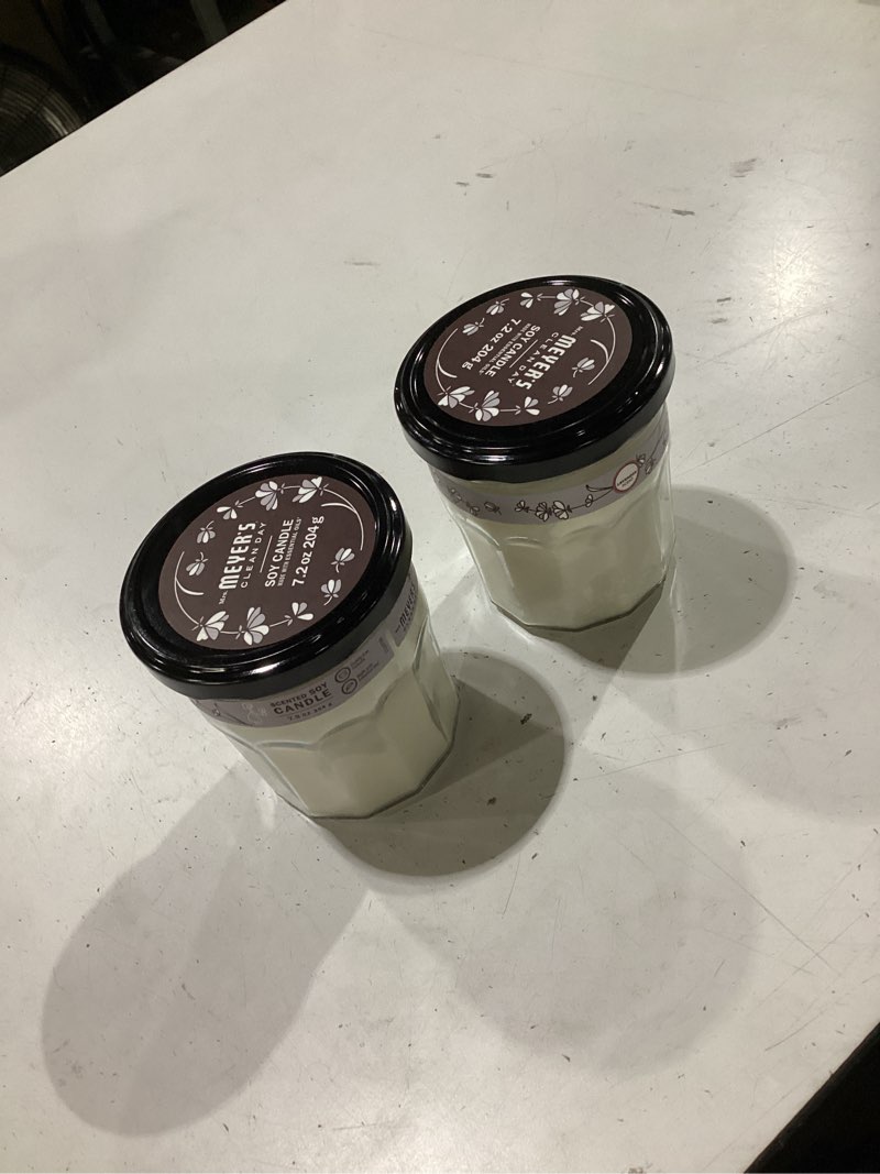 Condition photo showing New/Like New for mrs. meyer's soy candle lavender, 7.2 oz 2 pack