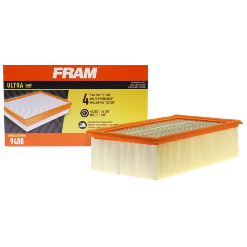 fram ultra premium 40 000 mile air filter  9400 for select ford truck vehicles