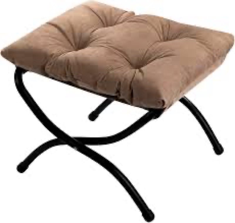 Mordchil HF 15"(H) Folding Ottoman, Foldable Footrest Stool, Portable Small Foot Stool for Couch, Co