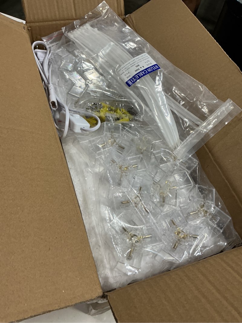 Condition photo showing Good Condition for feruerw hexagon garage lights 3 level dimmable, high brightness 168w 5600 to 18480 lumens 6500k honeycomb led light 5 grid for garage, auto beauty shop, car detailing shop, workshop 5-grids dimmable
