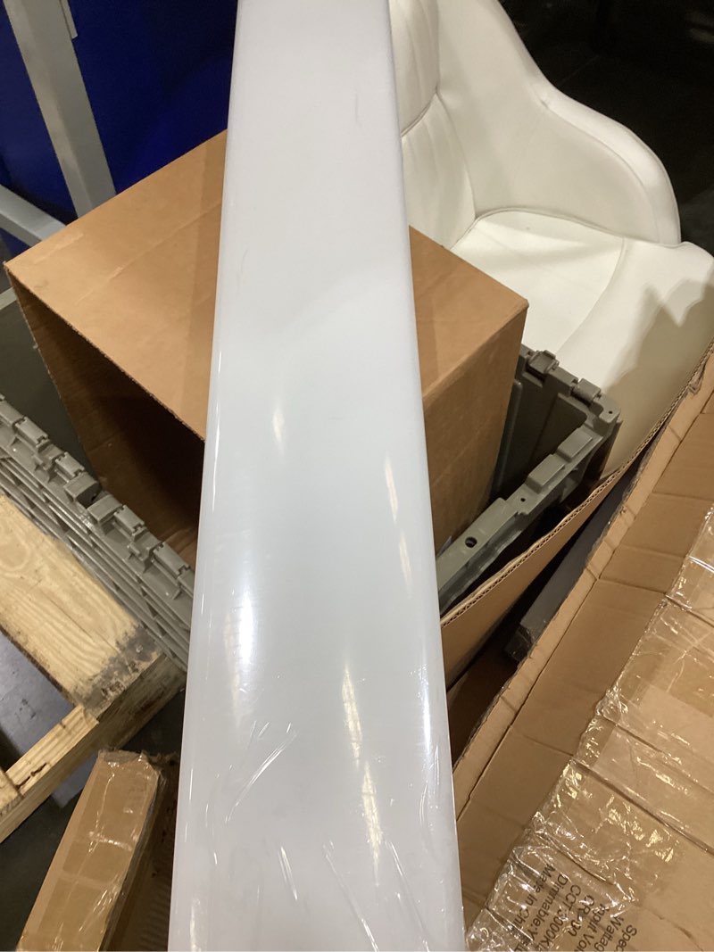 Condition photo showing As Is for faithsail 4ft led wraparound 40w 4 foot led shop lights for garage, 4400lm 4000k neutral white, wrap light, 48 inch light fixtures flush mount office ceiling lighting, fluorescent tube replacement 1 pack