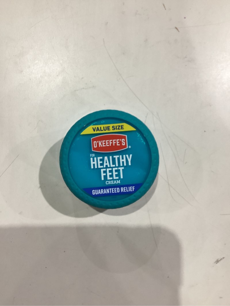 Condition photo showing New/Like New for O'Keeffe's for Healthy Feet Foot Cream - 6.4 oz Jar (1 Pack) - Guaranteed Relief for Extremely Cracked, Dry Feet, Repairing Skincare, Instantly Boosts and Retains Moisture Levels 6.4 Ounce (Pack of 1)