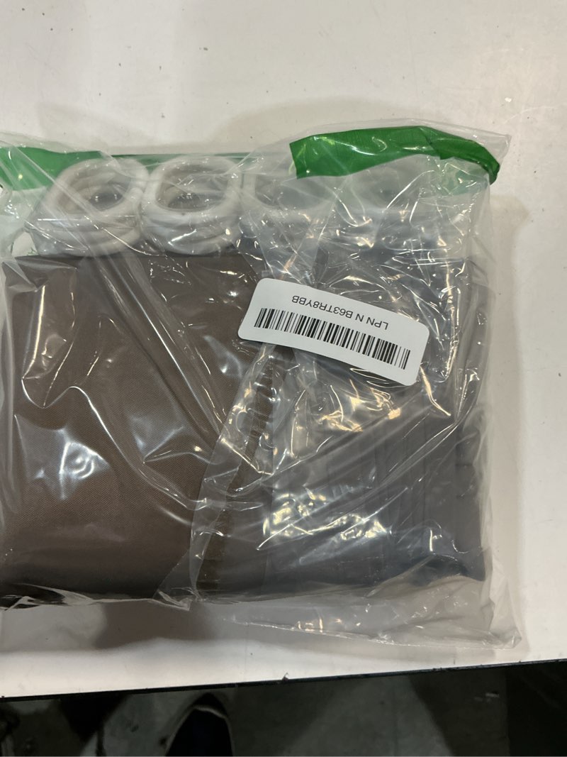 Condition photo showing Good Condition for EurCross Brown Shower Curtain Liner Fabric 72 x 72 Inch, Hotel Luxury Washable Cloth Shower Curtain 