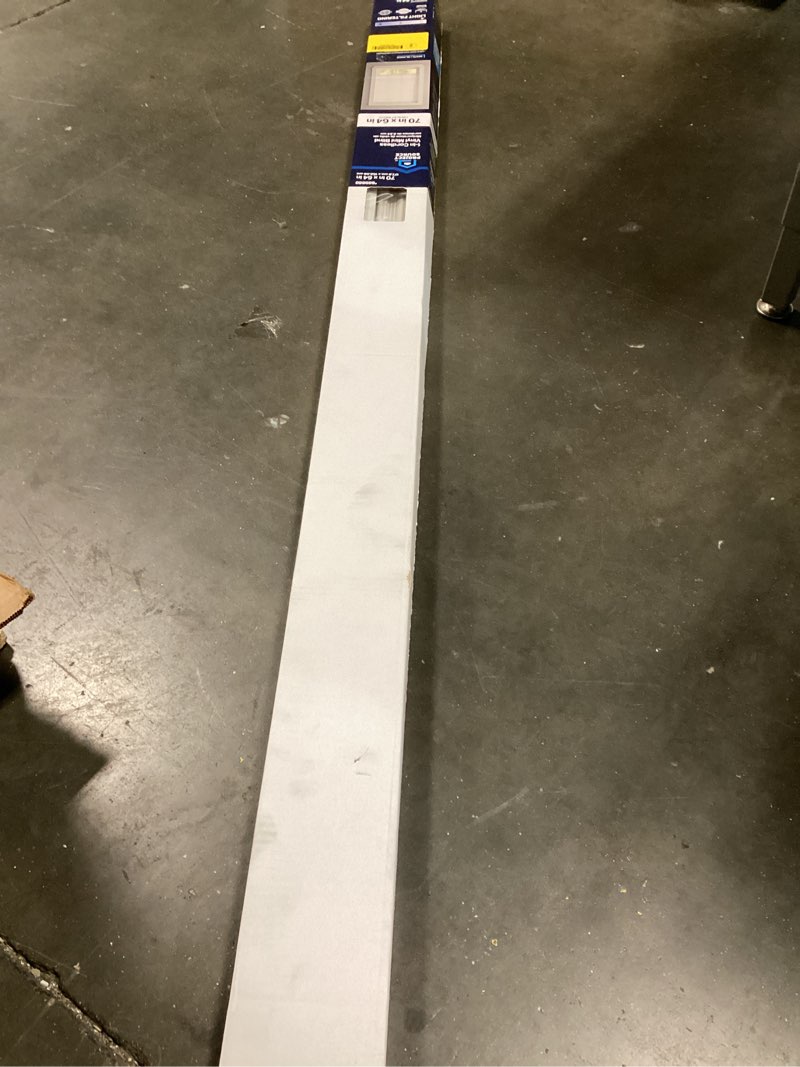 Condition photo showing Good Condition for project source 1-in cordless vinyl mini blinds 70 in x 64 in