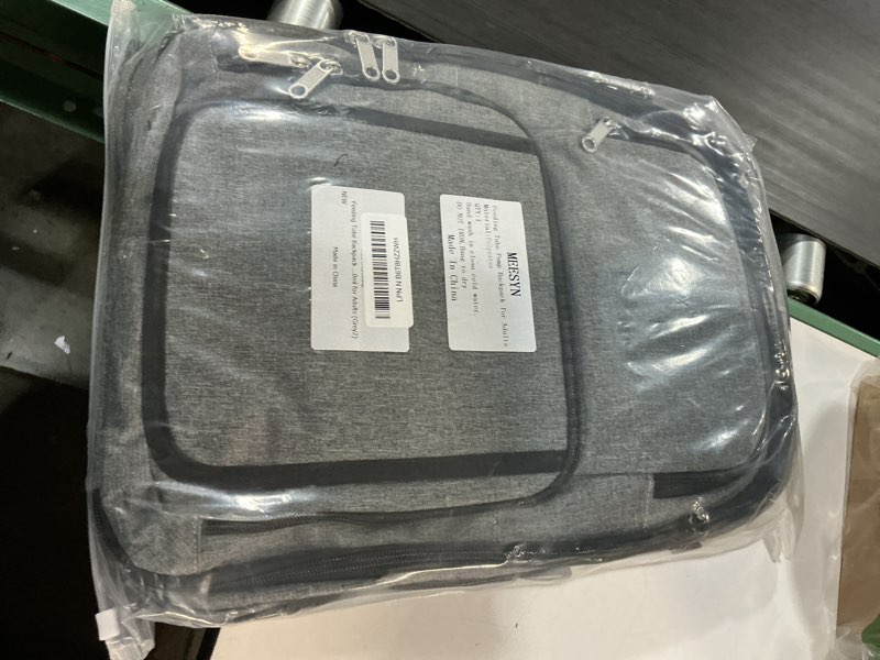 Condition photo showing New/Like New for feeding tube backpack for g j gj tube g tube accessories supplies backpack for enteral feeding pump bags fits 500ml to 1200ml for adults (grey2)
