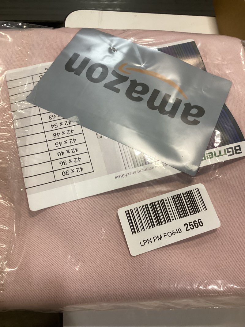 Condition photo showing New/Like New for BGment Rod Pocket and Back Tab Curtains for Bedroom - Thermal Insulated Room Darkening Curtains for Living Room, 2 Window Curtain Panels (42 x 84 Inch, Baby Pink) 42"W x 84"L (Pack of 2) Baby Pink