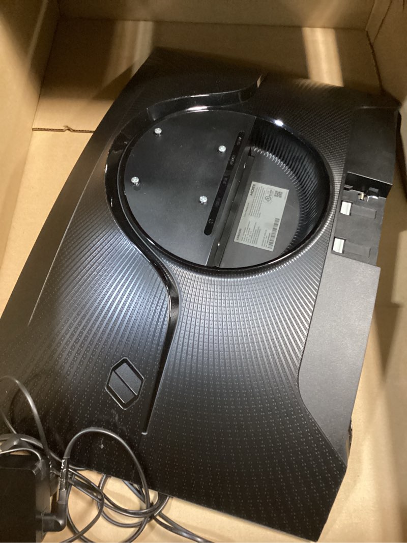 Condition photo showing As Is for samsung odyssey g5 series 27-inch wqhd (2560x1440) gaming monitor, 144hz, curved, 1ms, hdmi, display port, freesync premium