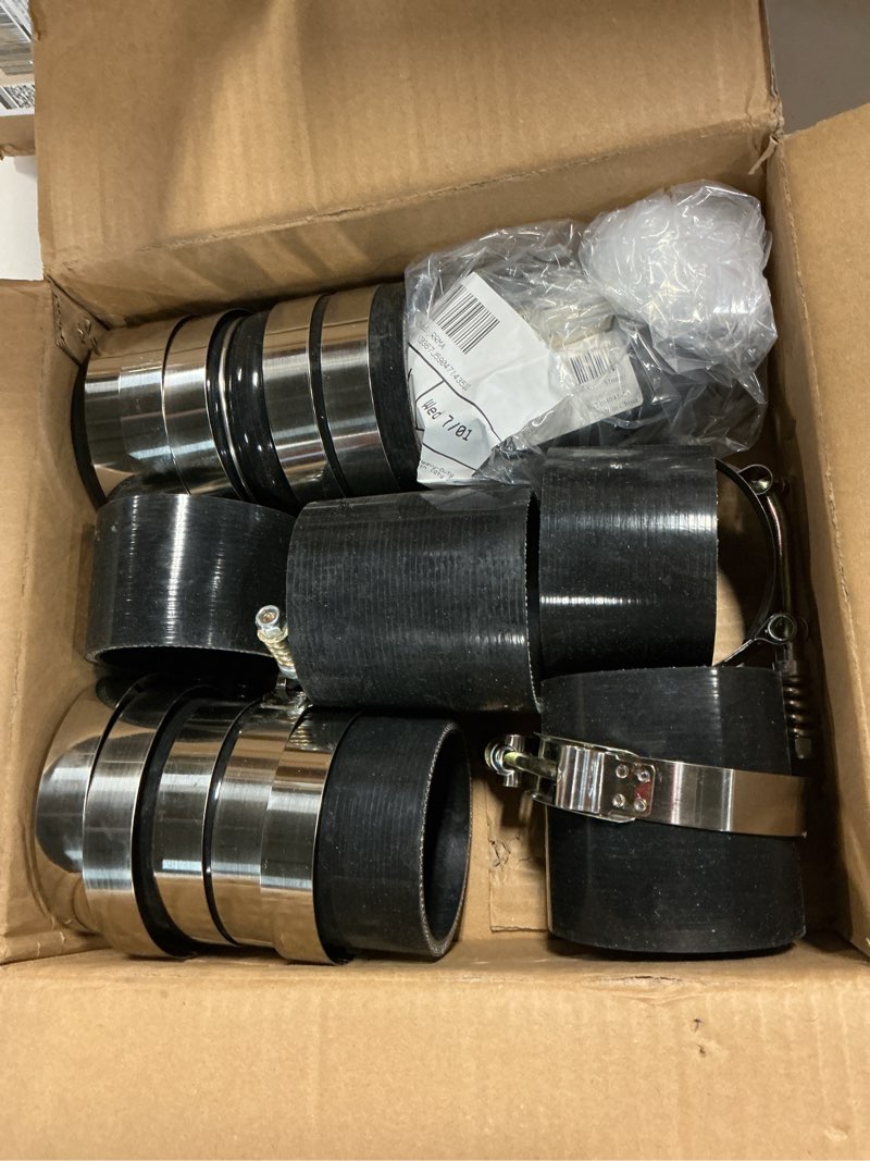 Condition photo showing Good Condition for turbo intercooler cac hose boot kit with t bolt clamp compatible with ford f250 f350 7.3l diesel 1999-2003 (black) compatible with 99-03 ford 7.3l diesel