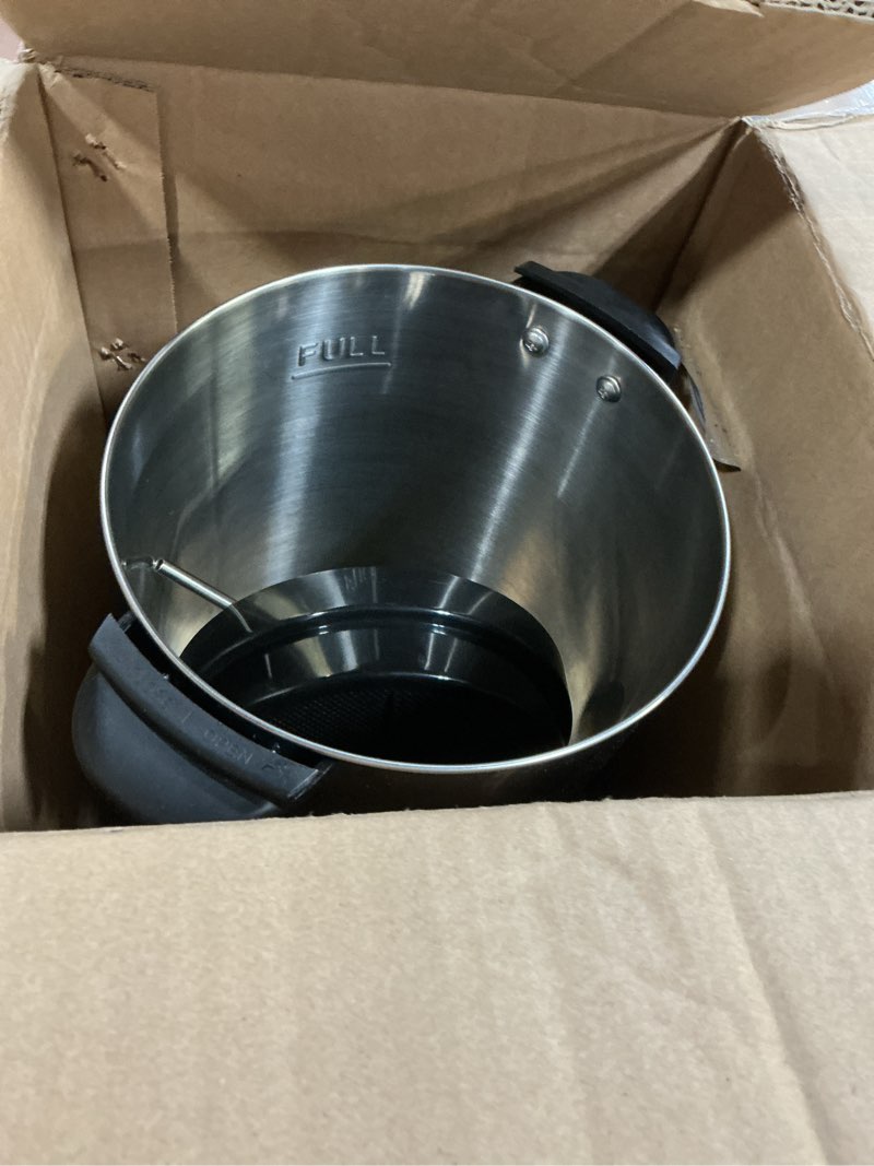 Condition photo showing As Is for elite gourmet ccm040 stainless steel 40 cup coffee urn removable filter for easy cleanup, two way dispenser with cool-touch handles electric coffee maker urn, stainless steel
