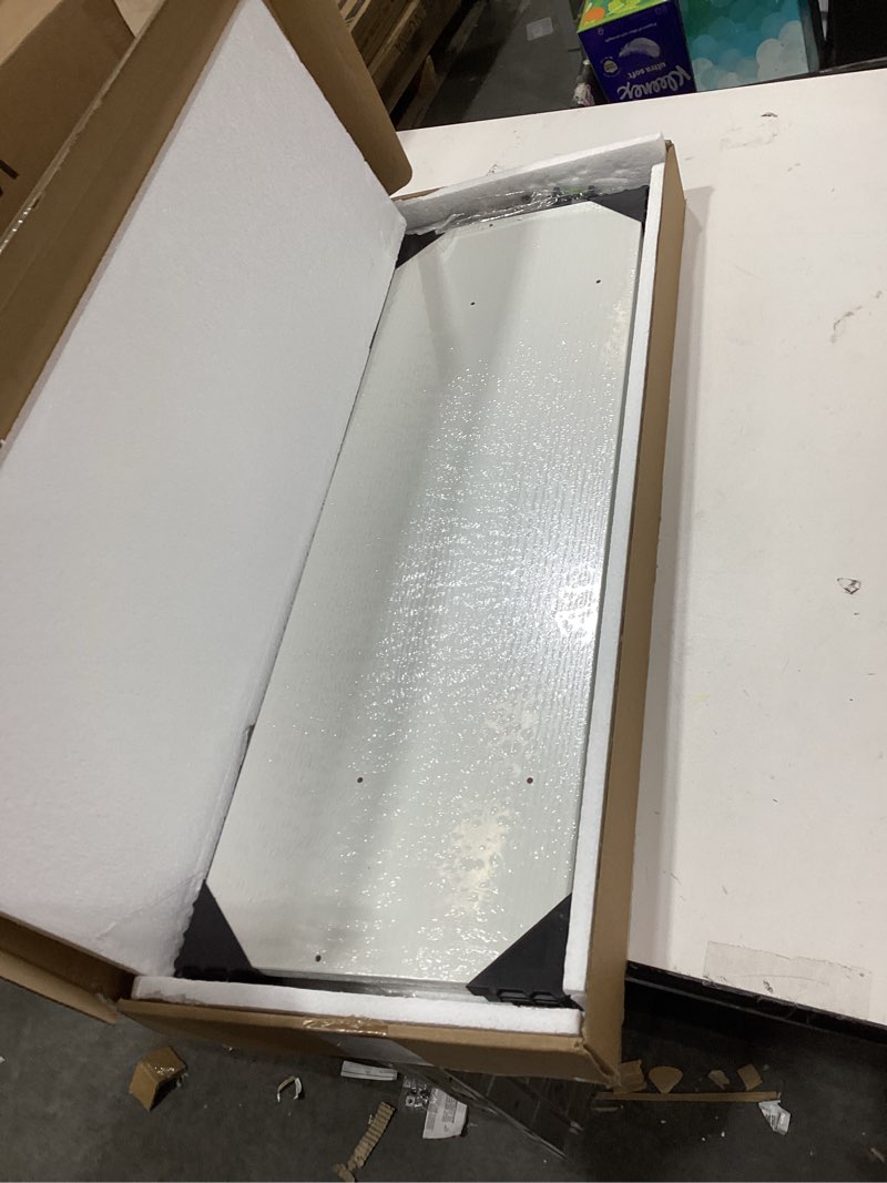 Condition photo showing New/Like New for Fun Memories Deep Floating Shelves, 24W x 8D Floating Shelves Set of 2, Wall Mounted Shelf with Meta