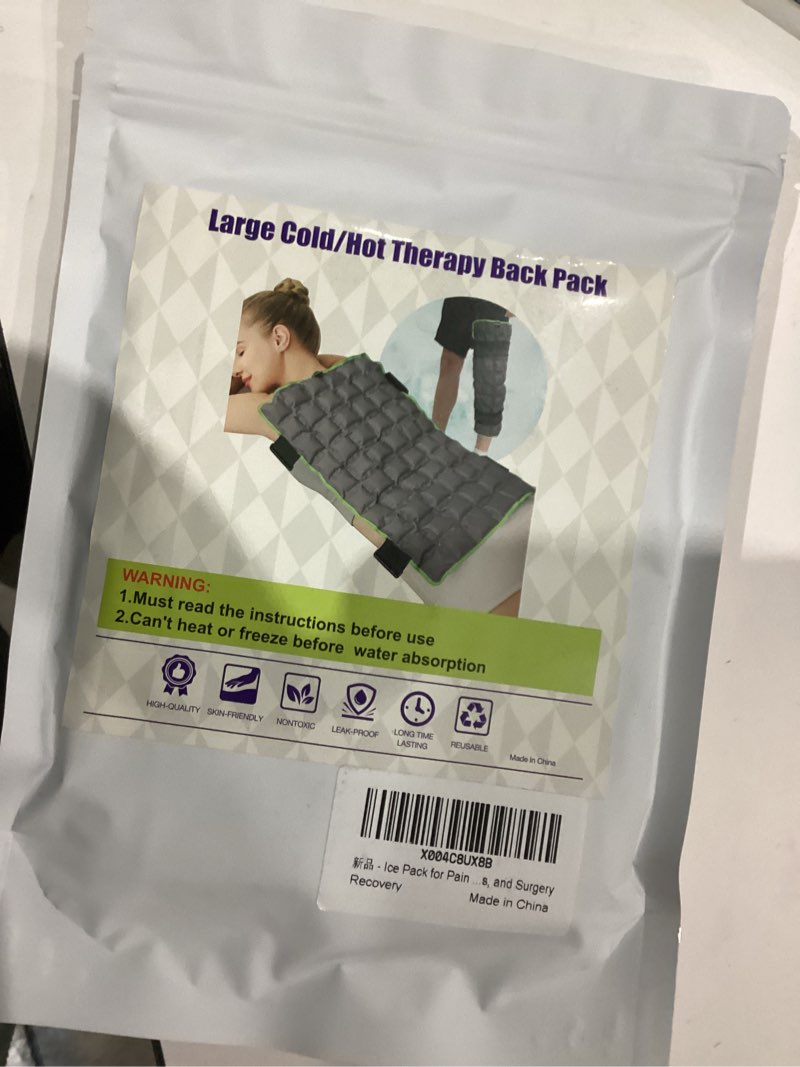 Condition photo showing New/Like New for Ice Pack for Pain Relief, Back and Leg Injuries, Swelling, Stiffness, Sprains, and Surgery Recovery