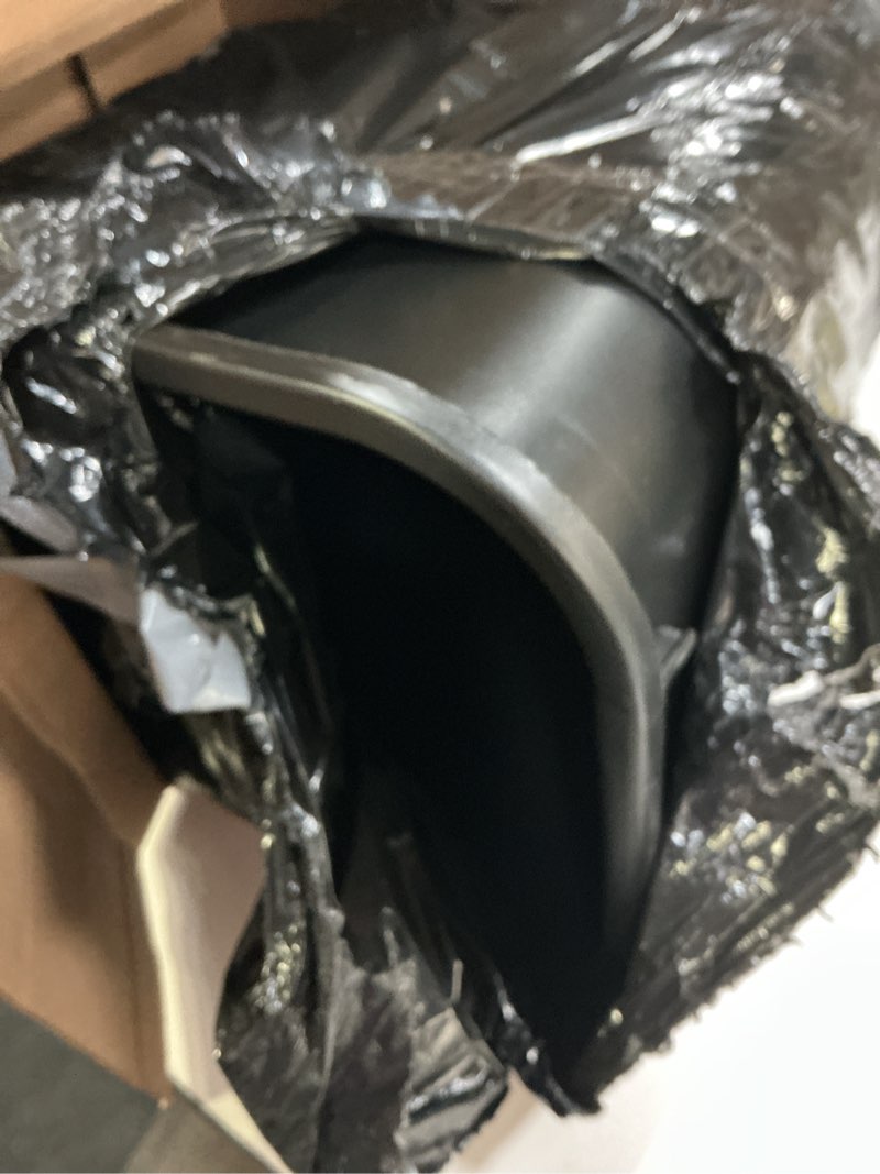 Condition photo showing Good Condition for rubbermaid commercial wastebasket trash container, 41qt/10.25 gal, plastic, black, stackable trash can for bedroom/bathroom/office, fits under desk/sink/cabinet 10.25 gallons black 1