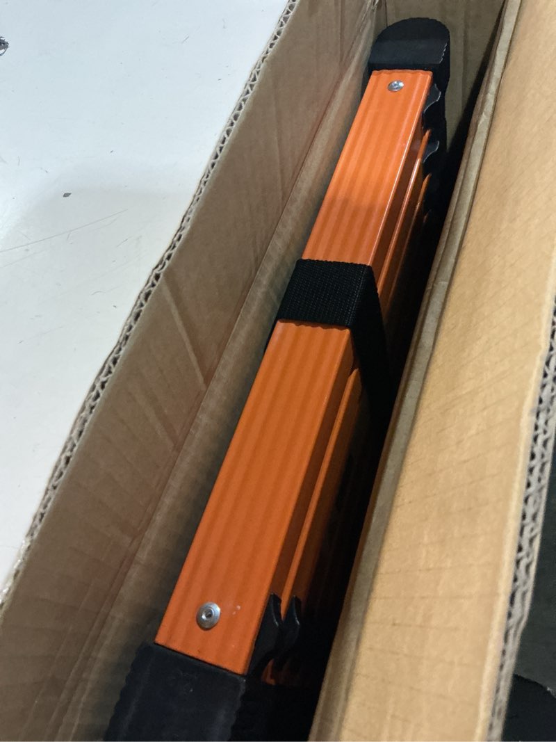 Condition photo showing Good Condition for 10.5ft telescoping extension ladder for rv attic home, multi-purpose collapsible ladder with non-slip feet, lightweight retractable telescopic ladder black 10.5ft/3.2m