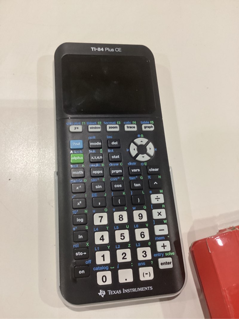Condition photo showing Good Condition for NOT TESTED Texas Instruments TI-84 Plus CE Color Graphing Calculator, Black