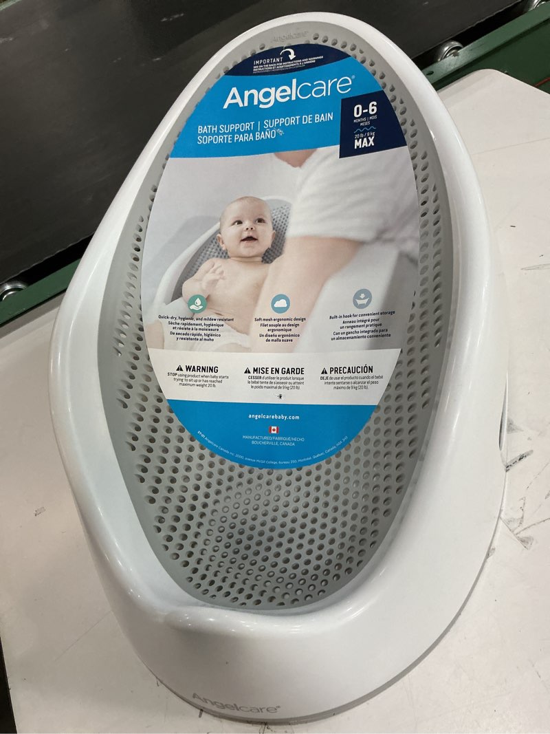 Condition photo showing New/Like New for Angelcare Baby Bath Support (Gray) | Ideal for Babies Less Than 6 Months Old Bath Support Grey