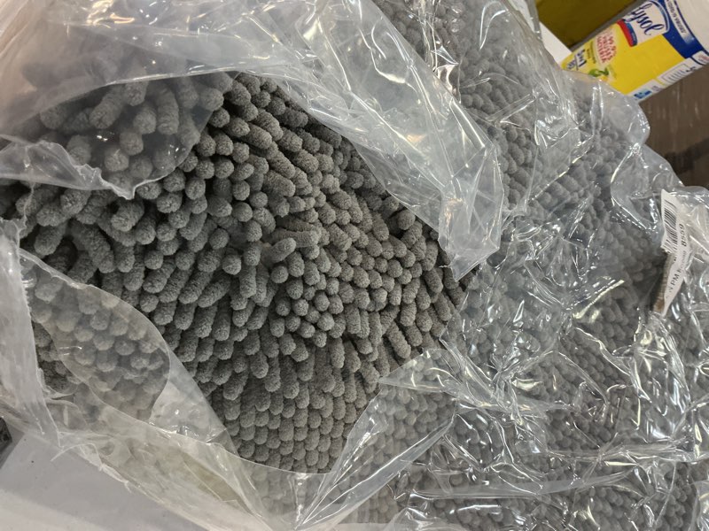 Condition photo showing Good Condition for Bathroom Rugs Mat 72 x 24, Thick Soft Absorbent Chenille Bath Rugs, Rubber Backing Bath Mats for Bathroom Floor, Tub, Shower, Bedroom, Home Decor Accessories, Quick Dry Machine Washable, Grey 72" x 24" Grey