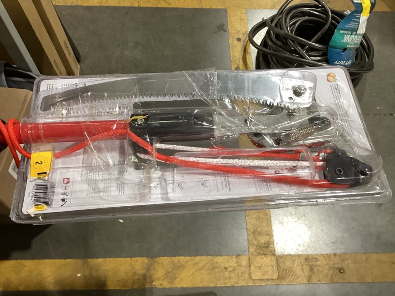 Condition photo showing As Is for corona duallink 14-ft fiberglass pole pruner