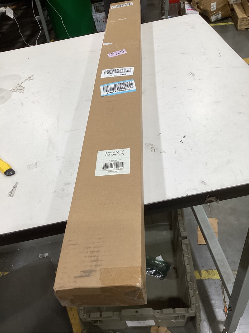 Condition photo showing New/Like New for lazblinds cordless cellular shades, no tools no drill blackout honeycomb shades pleated blinds for windows, 37'' w x 48'' h, silver white blackout-silver white 37'' w x 48'' h