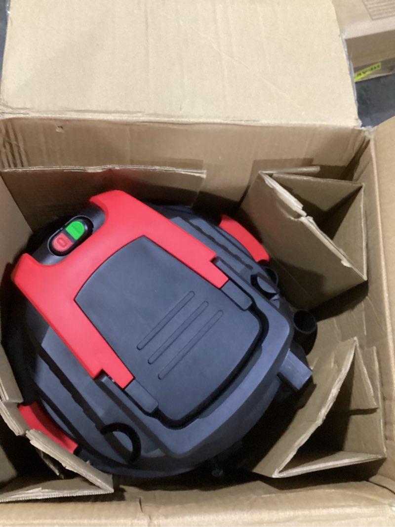 Condition photo showing Good Condition for shop-vac 6 gallon 4.0 peak hp wet/dry vacuum, wall mountable compact shop vacuum with 20 ft extra long hose & accessories - ideal for jobsite, garages, car & workshops