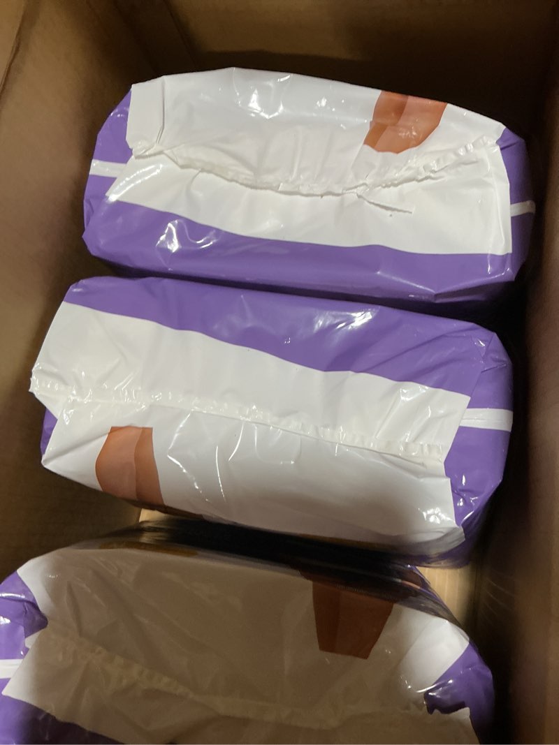 Condition photo showing Good Condition for Amazon Basics Incontinence Underwear for Women, Protective, Disposable, Postpartum, Maximum Absorbency, Medium, Lavender, 60 Count (3 Packs of 20) Medium 60