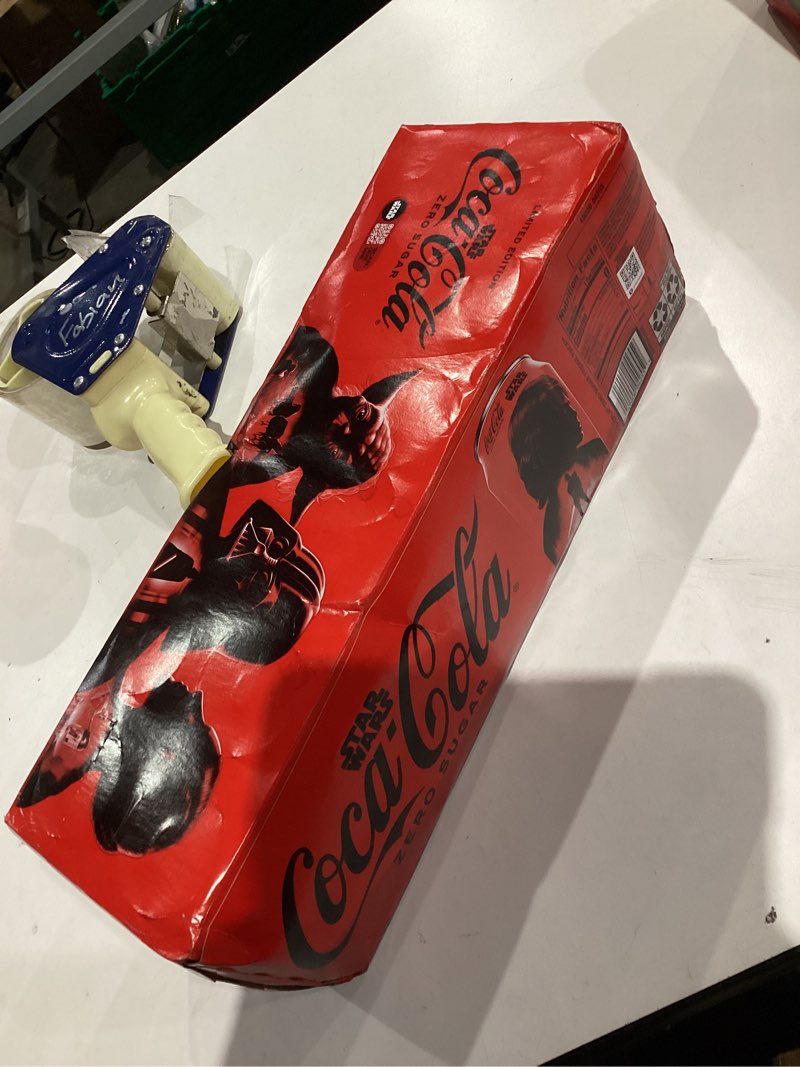 Condition photo showing New/Like New for Coca-Cola Zero Sugar Soda, 12 fl oz Cans, 12 Pack - Classic Cola Soft Drink Fridge Pack Coca-Cola Zero Sugar 12 fl oz (Pack of 12)