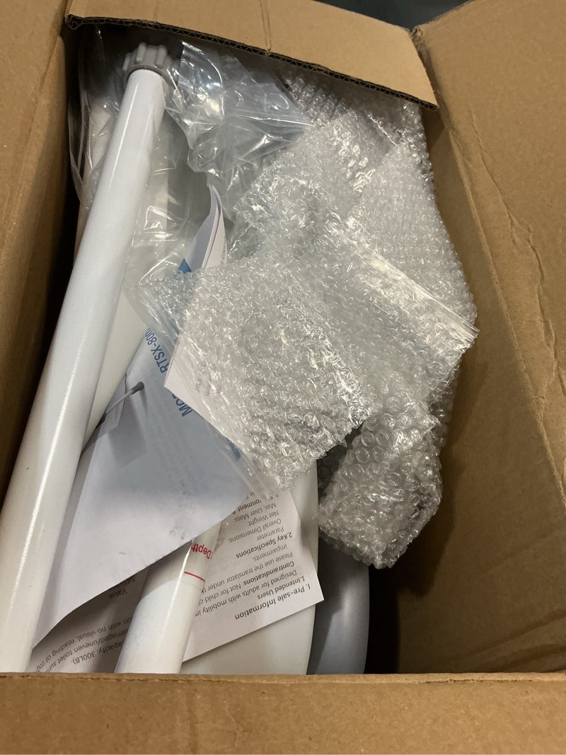 Condition photo showing New/Like New for wehwupe raised toilet seat with handles for elderly - toilet seat risers for seniors with adjustable padded arms - elevated toilet safety seat for standard or elongated commode
