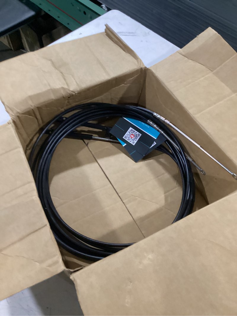 Condition photo showing Good Condition for 2pcs gen1/gen2 boat throttle and shift cables for mercury 600a/4000 control | for mercury marine mercruiser force outboard engine, stainless steel core, abs casing, salt & corrosion resistant 16ft gen 2