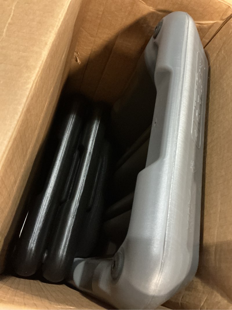 Condition photo showing As Is for The Original STEP Exercise Step Platform, Health Club Size Stepper for Exercise at Home with 4 Stackable Risers for Height Adjustments 4 Risers Grey