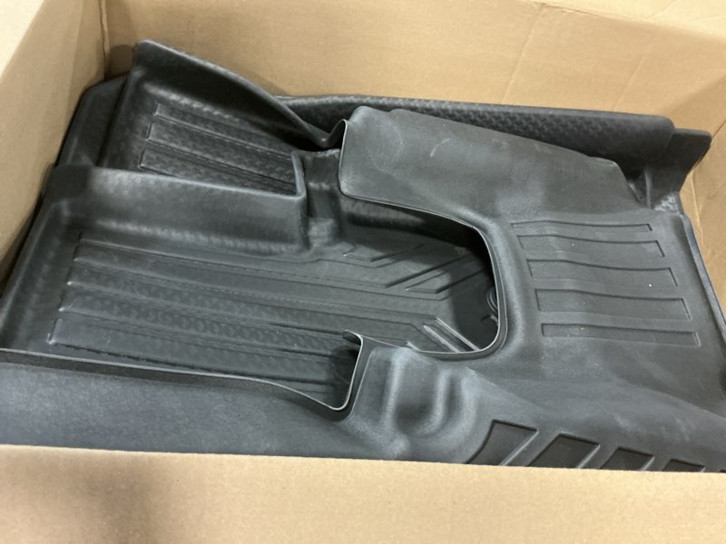 Condition photo showing As Is for Floor Mats for Chevy Colorado for GMC Canyon 2023 2024 2025, All-Weather XPE Floor Liners Car Truck Accessories for Chevrolet Colorado Canyon 2023-2025 Crew Cab, Front Rear Row 3PCS Set