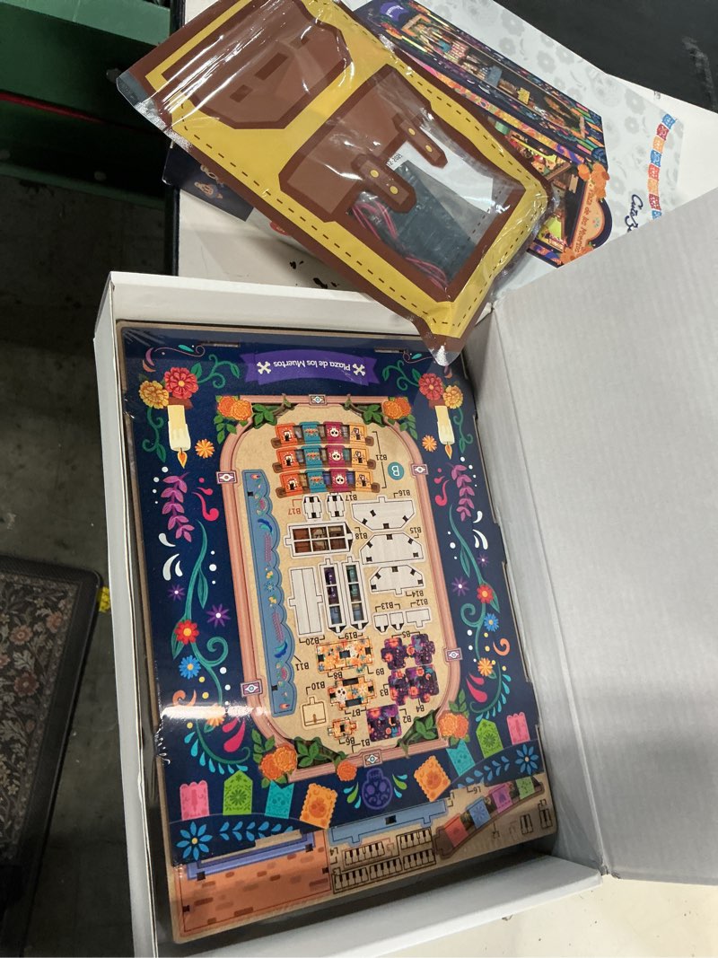 Condition photo showing Good Condition for cutebee book nook kit - diy miniature house kit for adults, 3d wooden puzzle bookshelf insert decor, day of the dead booknook, mexican folklore led miniature kit, unique gifts (plaza de los muertos)
