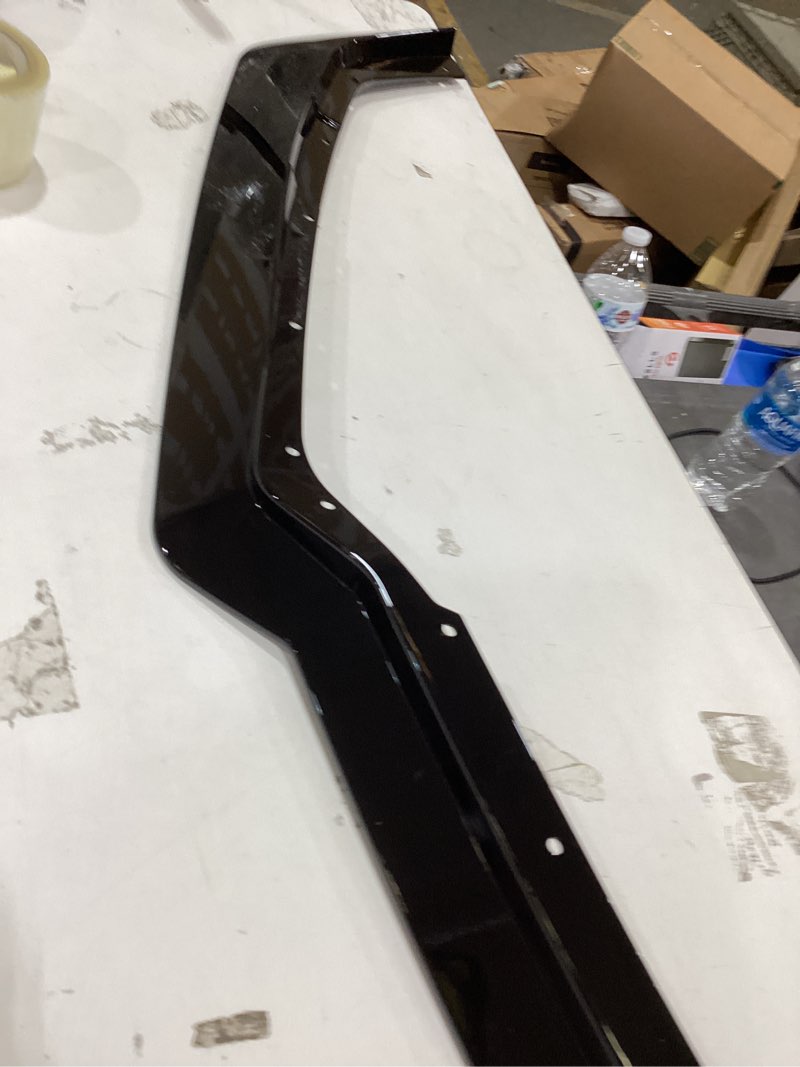 This is a gloss black Z07 or 5VM style front bumper splitter designed for the 2020+ Chevrolet Corvette C8