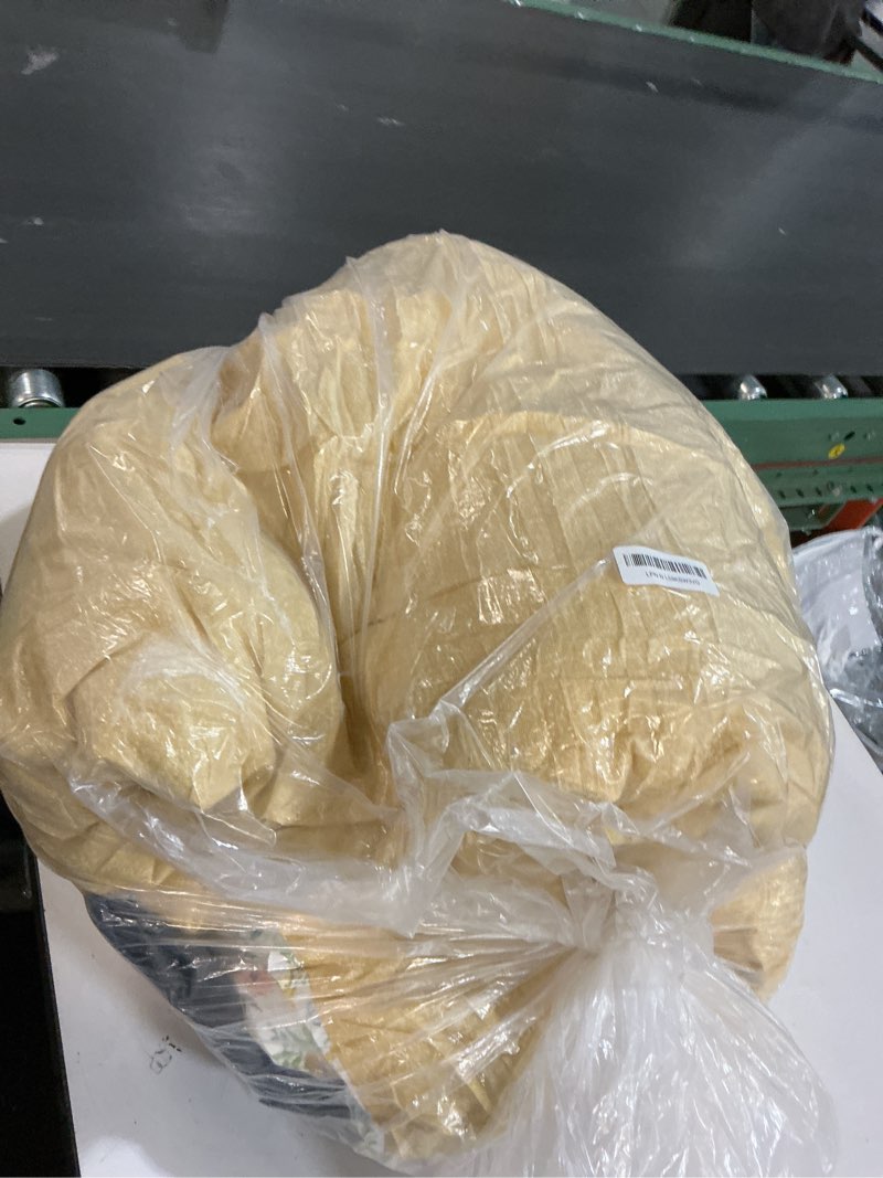 Condition photo showing As Is for Natural Cotton 3pcs Floral Comforter Sets King Size-Yellow Comforter with Pink & Yellow Flowers and Blue & Green Leaves on White, Reversible Lightweight Bedding Sets(King 104"×90") King(104"×90") Floral - Yellow & White