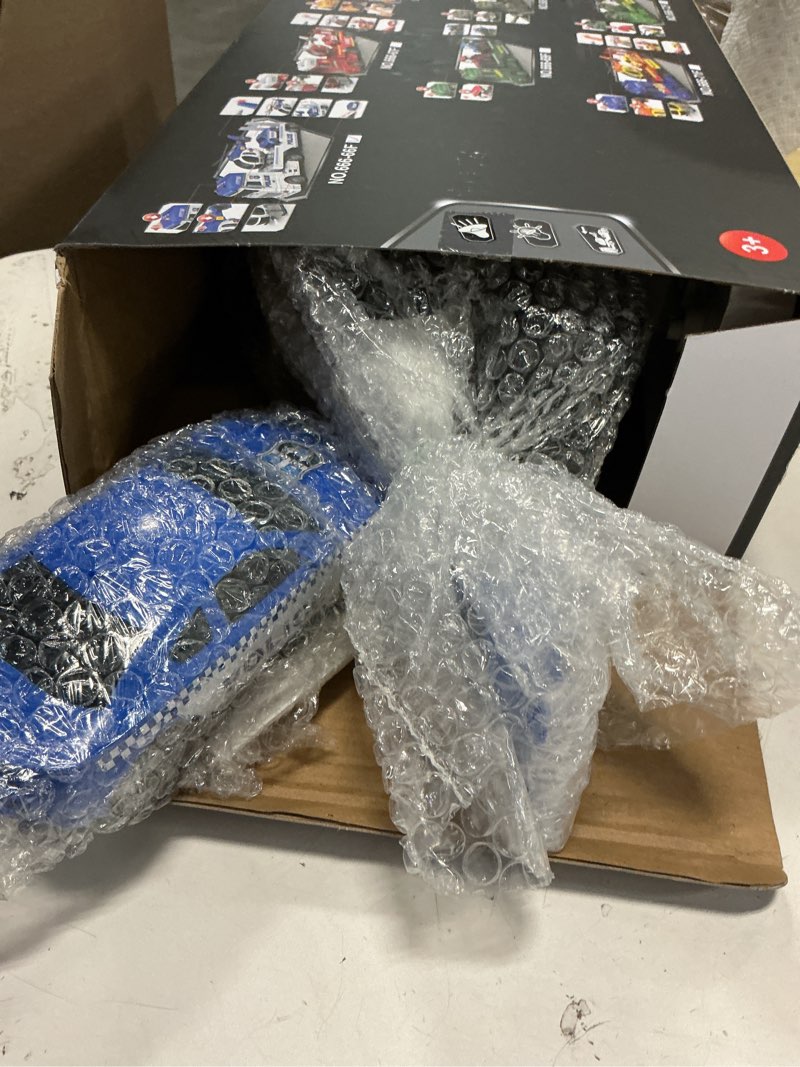 Condition photo showing Good Condition for Dwi Dowellin Toddler Boy Toys for 3 4 5 6 Year Old, 25" Semi Truck Toy with Racing Car and Helicopter - Police Toys,Birthday Gifts for Kids Child 2 3 4 5 6 Years Old Police Truck