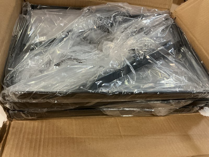 Condition photo showing New/Like New for 12 Pack L18 x H 12" Black Heavy Duty Shelf Brackets with Screws Metal Shelf Brackets Shelf Support Angle Brackets for Shelves L Brackets Heavy Duty Floating Shelf 12 Pack-Black 18''x12''