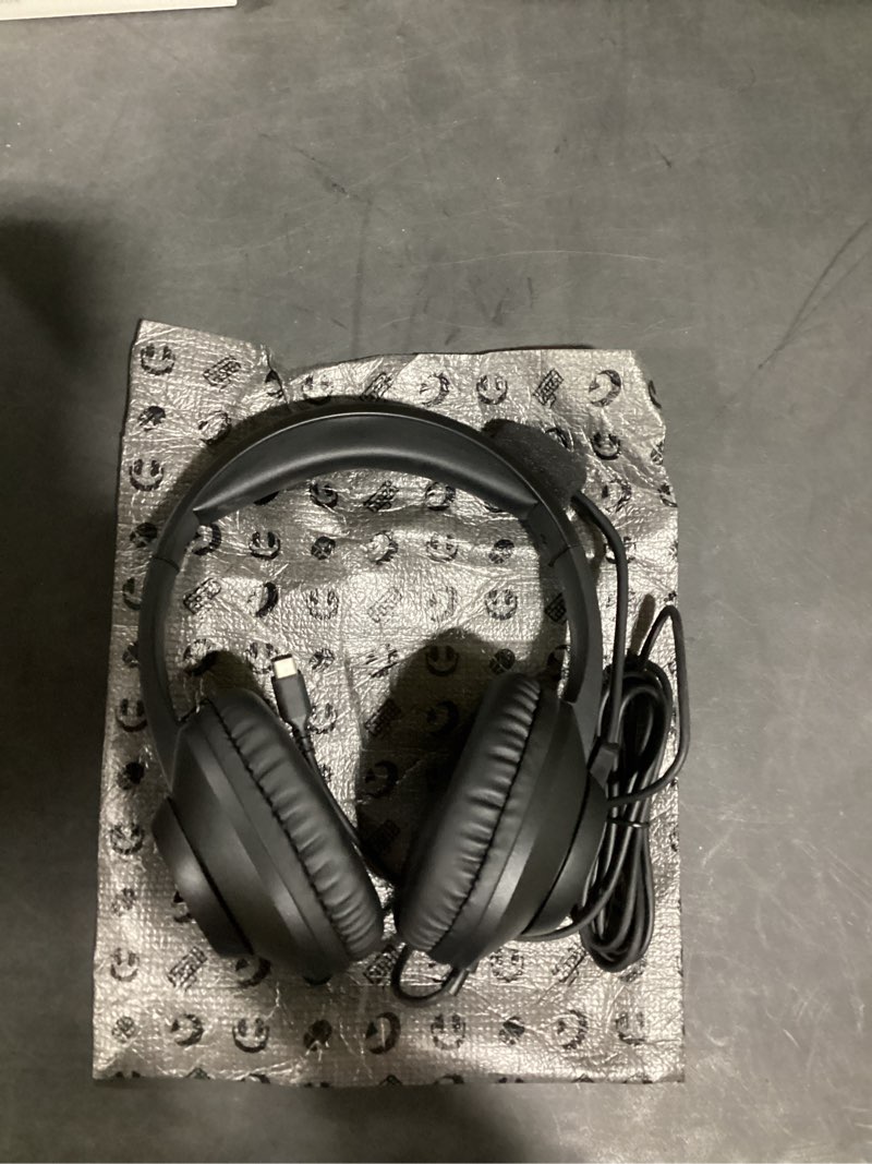 Condition photo showing Good Condition for AOC USB Headset with Microphone for PC, Over-Ear Wired Headphones with Mic, Noise-Cancelling Boom, 40mm Audio Drivers, USB-A/C Compatibility for Office, Call Centers & Online Meetings (Black)