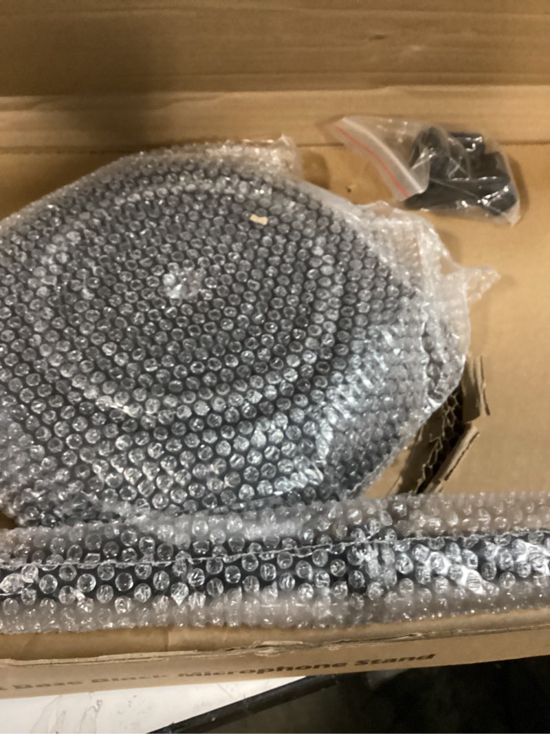 Condition photo showing Good Condition for Pyle Universal Microphone Stand - Handheld Mic Compatible, Heavy Compact Base, Lightweight & Compact Design, 2.8 to 5 Ft Height Adjustable Clamp, Pivot Angle Clip, Home/Studio Use (Pair) 1 Pack