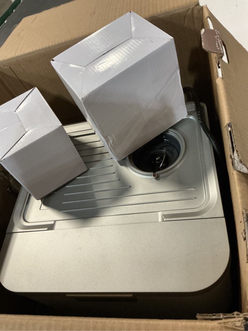 Condition photo showing As Is for Garvee Stainless Steel Espresso Machine with Grinder & 20 Bar Pressure, 2.8L Removable Water Tank, Milk Frother Steam Wand for Latte/Cappuccino - Adjustable Shot Volume, Professional Home/Office Use 20bar Sliver