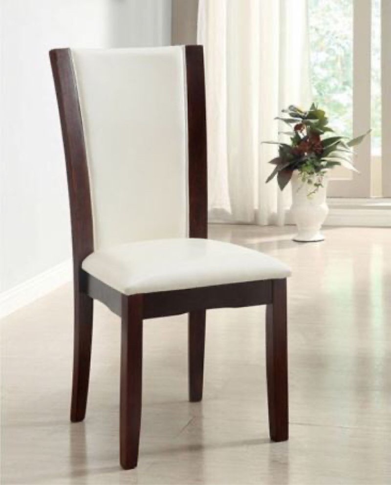 Furniture of America Manhattan I Side Chair in Dark Cherry (Set of 2) 