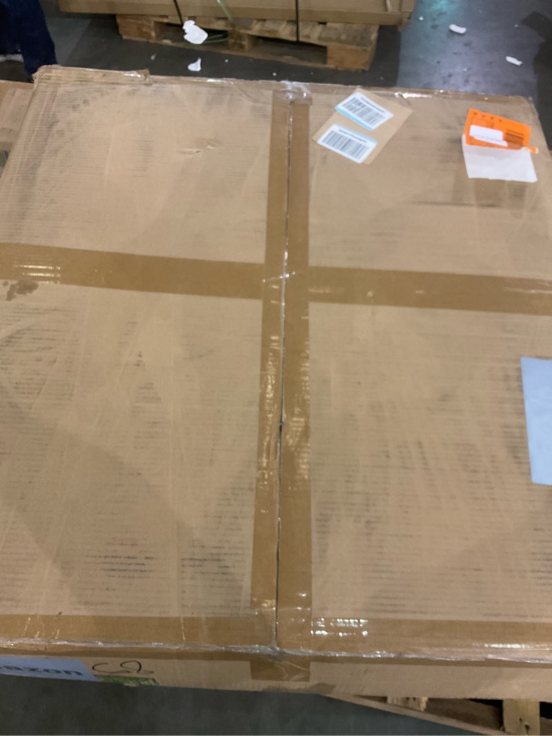 Condition photo showing As Is for Marsail Modern 65 Inch Linen Fabric Sofa, 2-Seater Couch with Wide Armrests, Deep Cushions & Removable Washable Covers, Comfortable Living Room Furniture, Beige Beige 65 inch