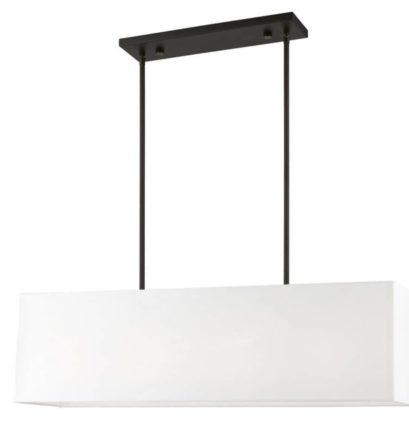 Livex Lighting - Summit - 4 Light Linear Chandelier In Transitional Style-17.5